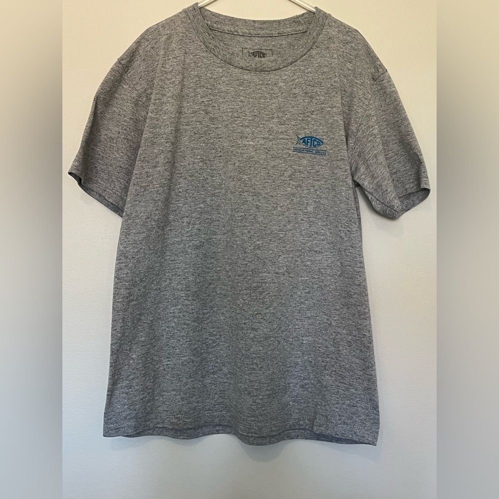 AFTCO Heather Gray Short Sleeve Tee